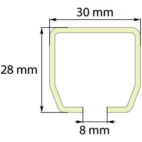 HOSE GUIDE U-RAIL ATTACHMENT TROLLEY