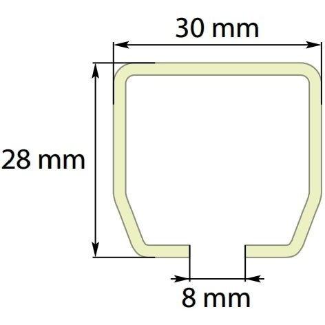 HOSE GUIDE U-RAIL CEILING SUPPORT BRACKET