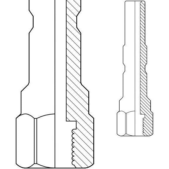 KEW SPIGOT PLUG 1/4" F