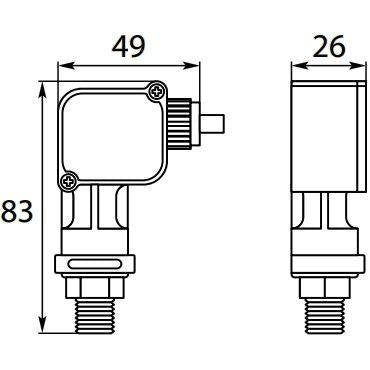 PR5 PRESSURE SWITCH 1/4"M RED 25 BAR