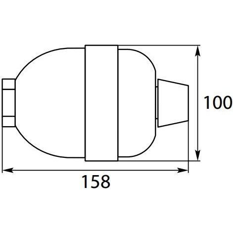 ACCUMULATOR 0.35L 210 BAR 3/8"F