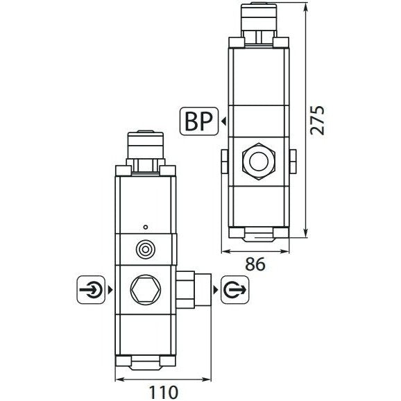 INTERPUMP UNLOADER VALVE BKX